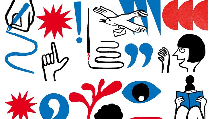 LiDS Logo, multicolored, several languages, drawn