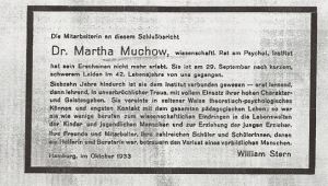 Todesanzeige Psychologisches Institut