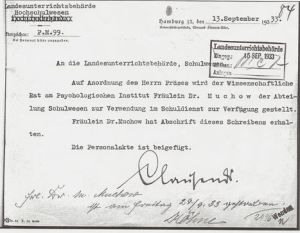 Verweis Martha Muchows aus der Universität