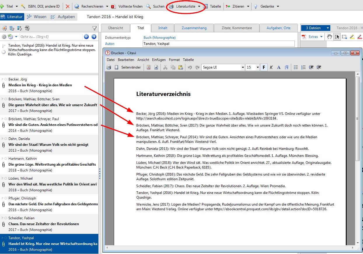 in MS Word Zitate und Quellen aus Citavi als Fußnoten oder im Fließtext einfügen
